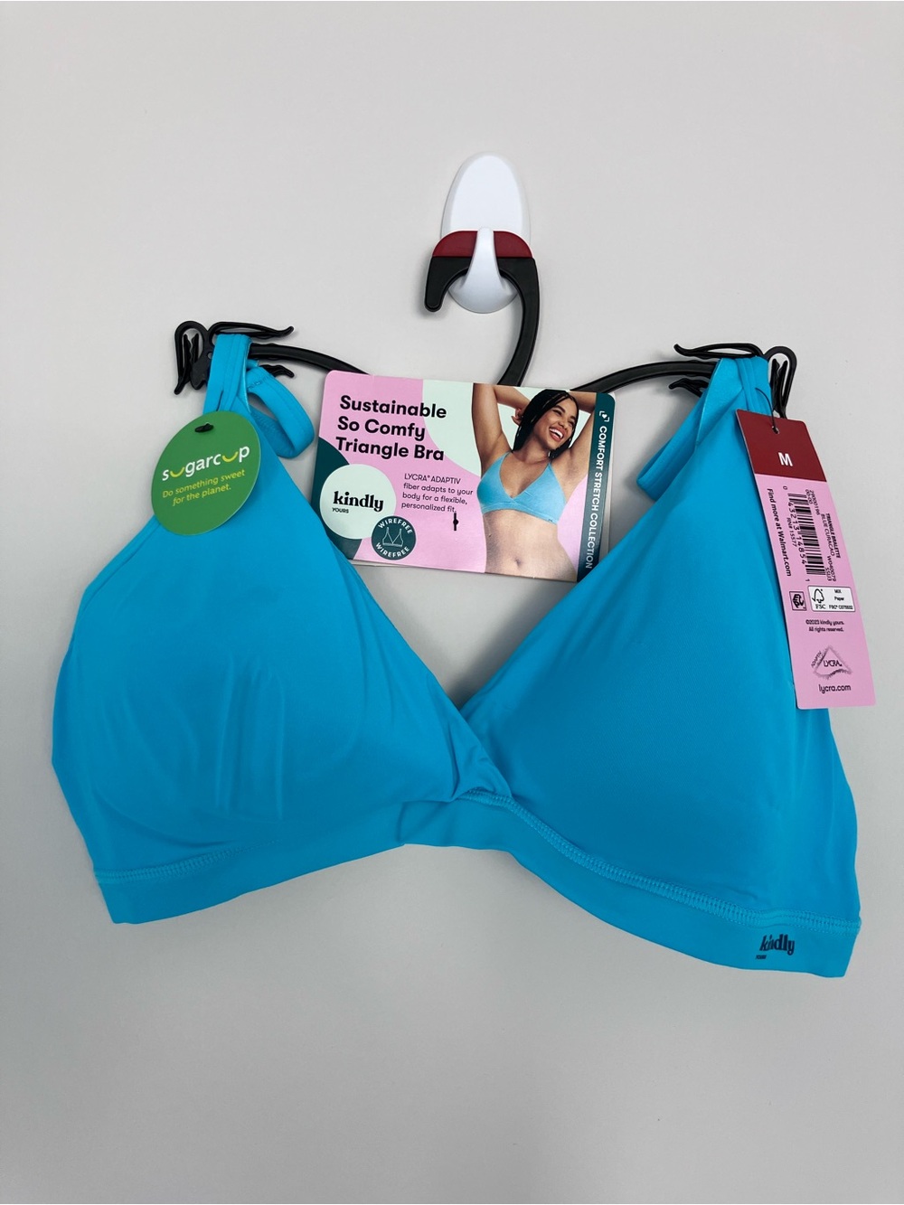 Kindly Blue Triangle Bra - Sustainable Comfort Size M